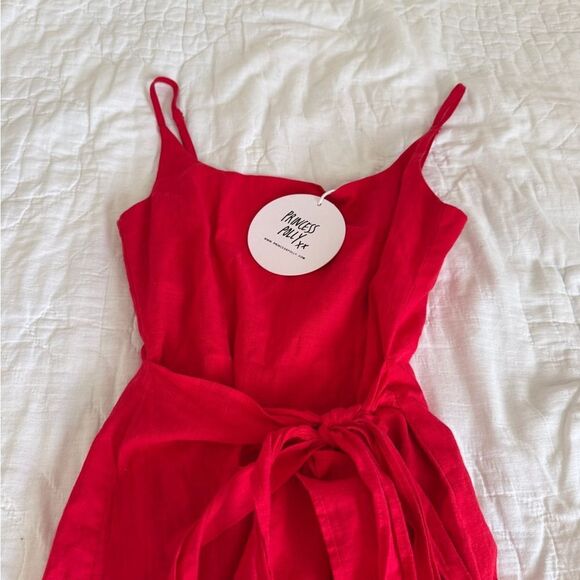 NWT LOVE LANE MINI DRESS RED Size 2 - Picture 7 of 16